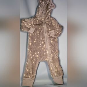 Cozy Starry Gray Kids One Piece